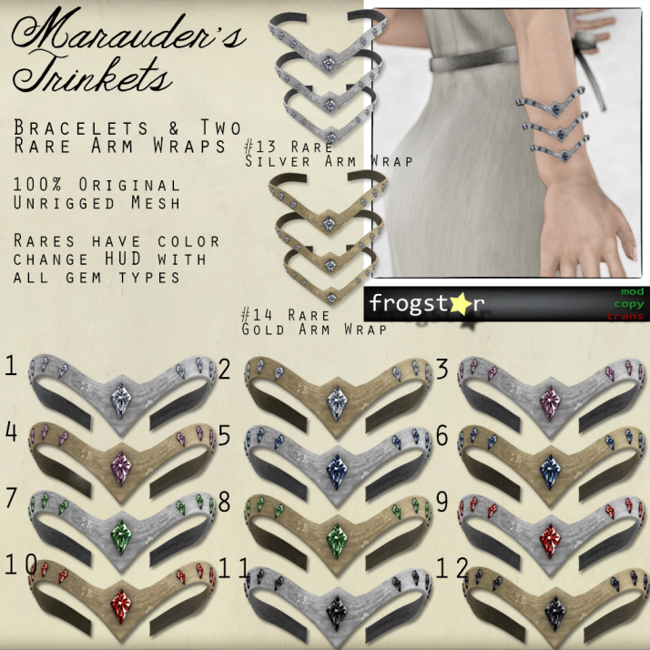 Frogstar - Marauder's Trinkets (Bracelets) Gacha Poster